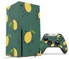 WraptorSkinz Skin Wrap compatible with the 2020 XBOX Series X Console and Controller Lemon Green (XBOX NOT INCLUDED)