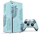 WraptorSkinz Skin Wrap compatible with the 2020 XBOX Series X Console and Controller Palms 01 Blue On Blue (XBOX NOT INCLUDED)