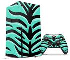 WraptorSkinz Skin Wrap compatible with the 2020 XBOX Series X Console and Controller Teal Tiger (XBOX NOT INCLUDED)