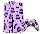 WraptorSkinz Skin Wrap compatible with the 2020 XBOX Series X Console and Controller Purple Cheetah (XBOX NOT INCLUDED)