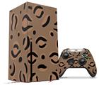 WraptorSkinz Skin Wrap compatible with the 2020 XBOX Series X Console and Controller Dark Cheetah (XBOX NOT INCLUDED)