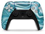 WraptorSkinz Skin Wrap compatible with the Sony PS5 DualSense Controller Blue Marble (CONTROLLER NOT INCLUDED)