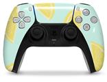WraptorSkinz Skin Wrap compatible with the Sony PS5 DualSense Controller Lemons Blue (CONTROLLER NOT INCLUDED)