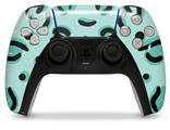 WraptorSkinz Skin Wrap compatible with the Sony PS5 DualSense Controller Teal Cheetah (CONTROLLER NOT INCLUDED)