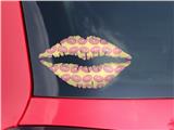 Lips Decal 9x5.5 Donuts Yellow