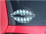 Lips Decal 9x5.5 Winter Trees Blue