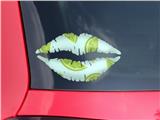 Lips Decal 9x5.5 Limes Blue