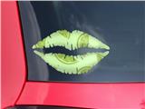 Lips Decal 9x5.5 Limes Green