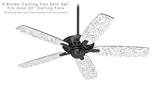Fall Black On White - Ceiling Fan Skin Kit fits most 52 inch fans (FAN and BLADES SOLD SEPARATELY)