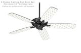 Hearts Green - Ceiling Fan Skin Kit fits most 52 inch fans (FAN and BLADES SOLD SEPARATELY)