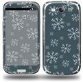 Winter Snow Dark Blue - Decal Style Skin (fits Samsung Galaxy S III S3)