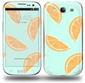 Oranges Blue - Decal Style Skin compatible with Samsung Galaxy S III S3