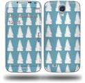 Winter Trees Blue - Decal Style Skin (fits Samsung Galaxy S IV S4)