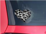 Scales Black - I Heart Love Car Window Decal 6.5 x 5.5 inches