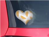 Oranges - I Heart Love Car Window Decal 6.5 x 5.5 inches
